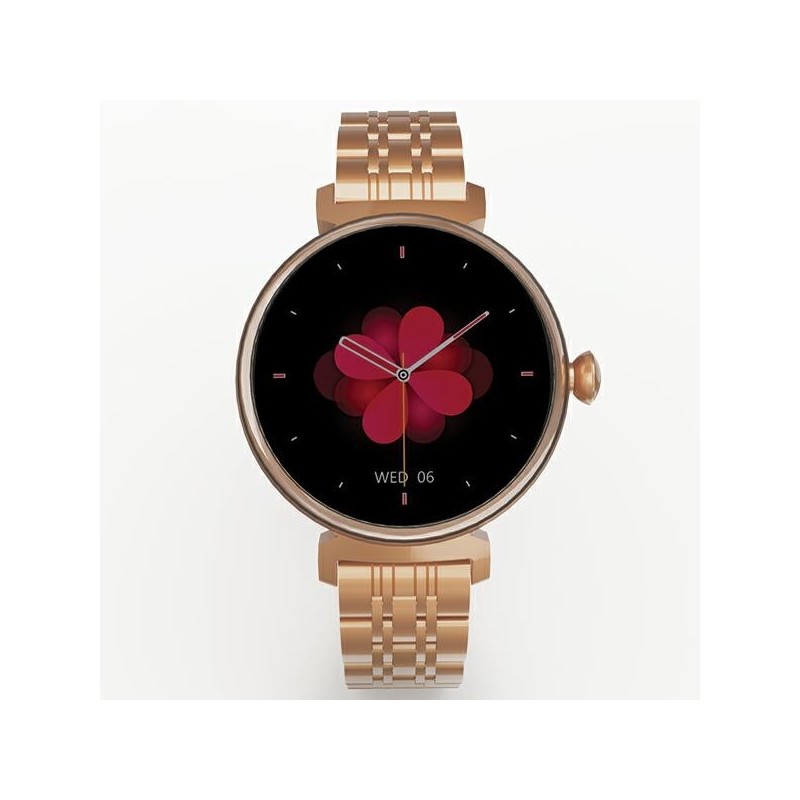 Smartwatch Aura Amoled damski różowo-złoty | PartsPC.pl