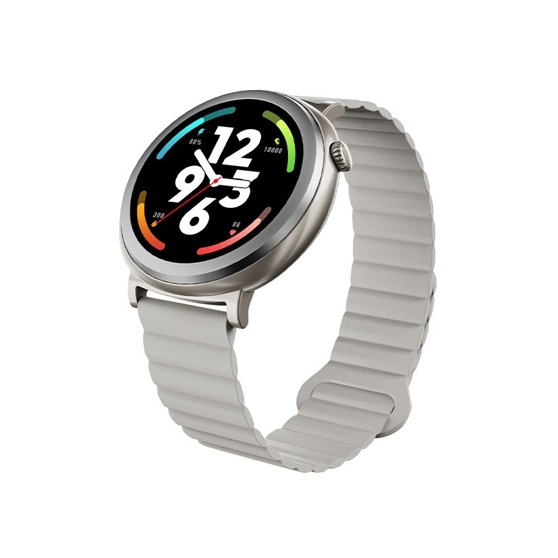 Smartwatch Aurora Amoled rozmowy AI srebrny | PartsPC.pl