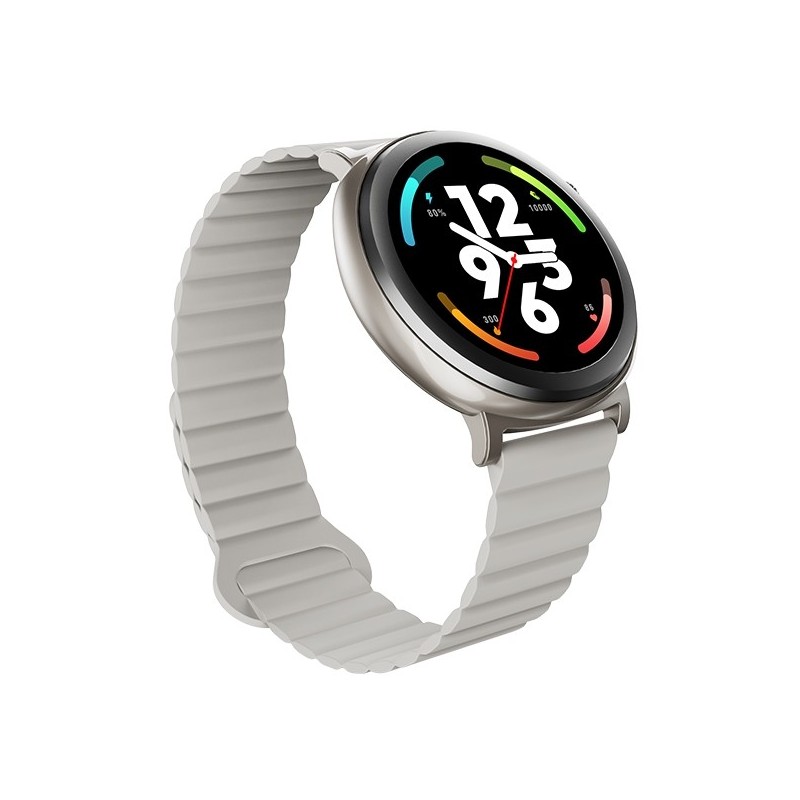 Smartwatch Aurora Amoled rozmowy AI srebrny | PartsPC.pl