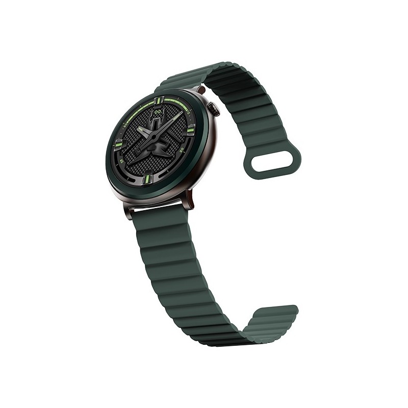 Smartwatch Aurora Amoled rozmowy AI zielony | PartsPC.pl