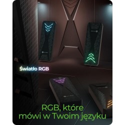 Obudowa dysku IB-1805ML-CU31 NVMe M.2 SSD, RGB oświetlenie | PartsPC.pl