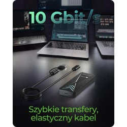 Obudowa dysku IB-1805ML-CU31 NVMe M.2 SSD, RGB oświetlenie | PartsPC.pl