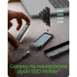 Obudowa dysku IB-1805ML-CU31 NVMe M.2 SSD, RGB oświetlenie | PartsPC.pl