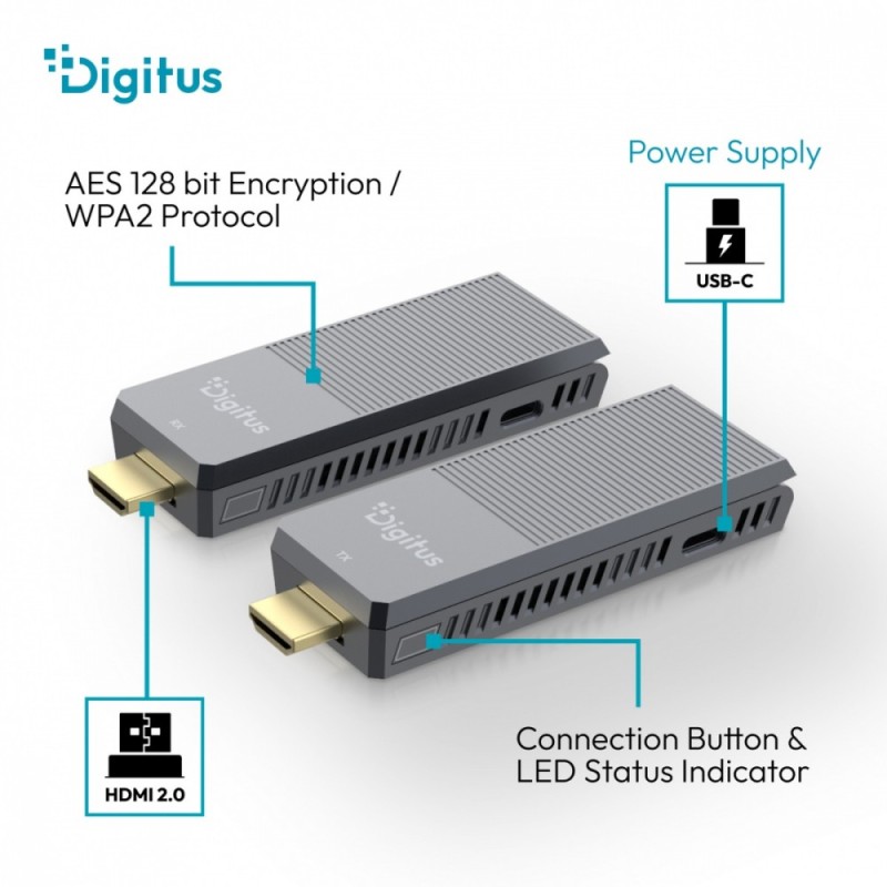 Przedłużacz/Extender DIGITUS DS-55359 HDMI bezprzewodowy do … | PartsPC.pl
