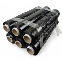 Folia stretch czarna 23mic 3,0kg x 6 BOX | PartsPC.pl