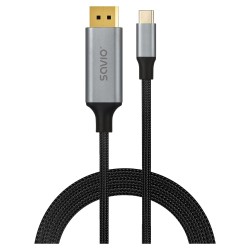 Kabel adapter Savio CL-208 USB-C – DisplayPort 8K 60Hz (DSC)… | PartsPC.pl