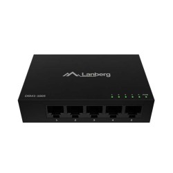 Switch niezarządzalny Lanberg 5x 1GB/s Gigabit Ethernet Desk… | PartsPC.pl
