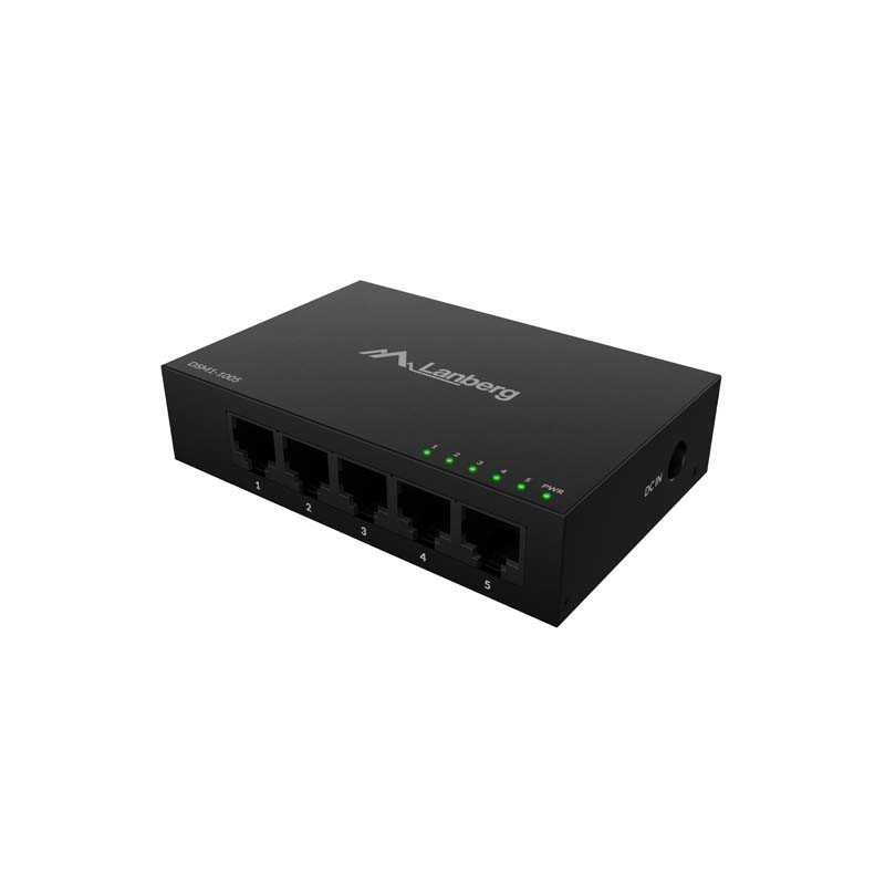 Switch niezarządzalny Lanberg 5x 1GB/s Gigabit Ethernet Desk… | PartsPC.pl