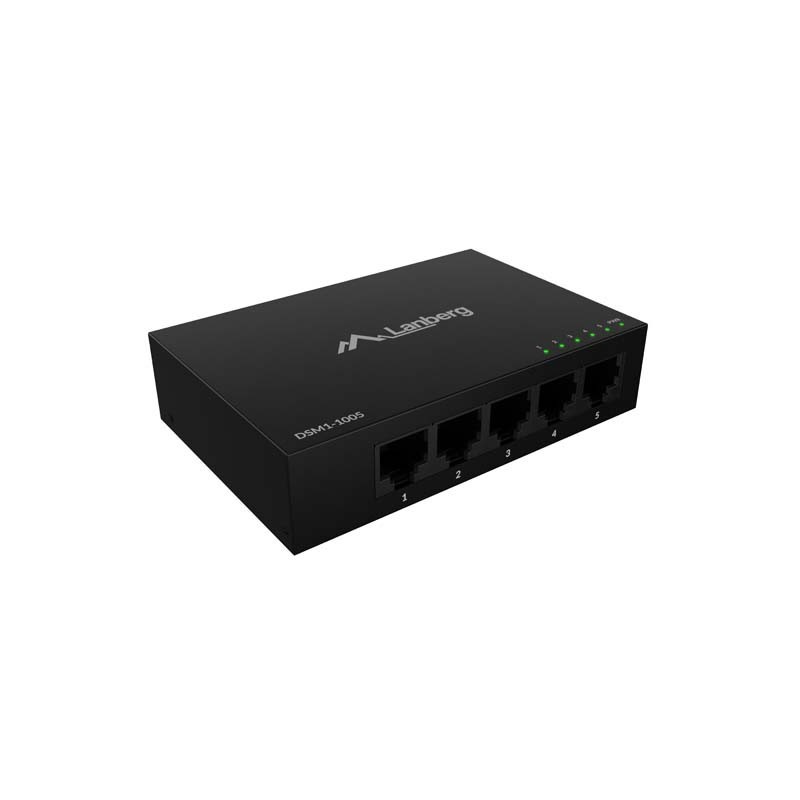 Switch niezarządzalny Lanberg 5x 1GB/s Gigabit Ethernet Desk… | PartsPC.pl