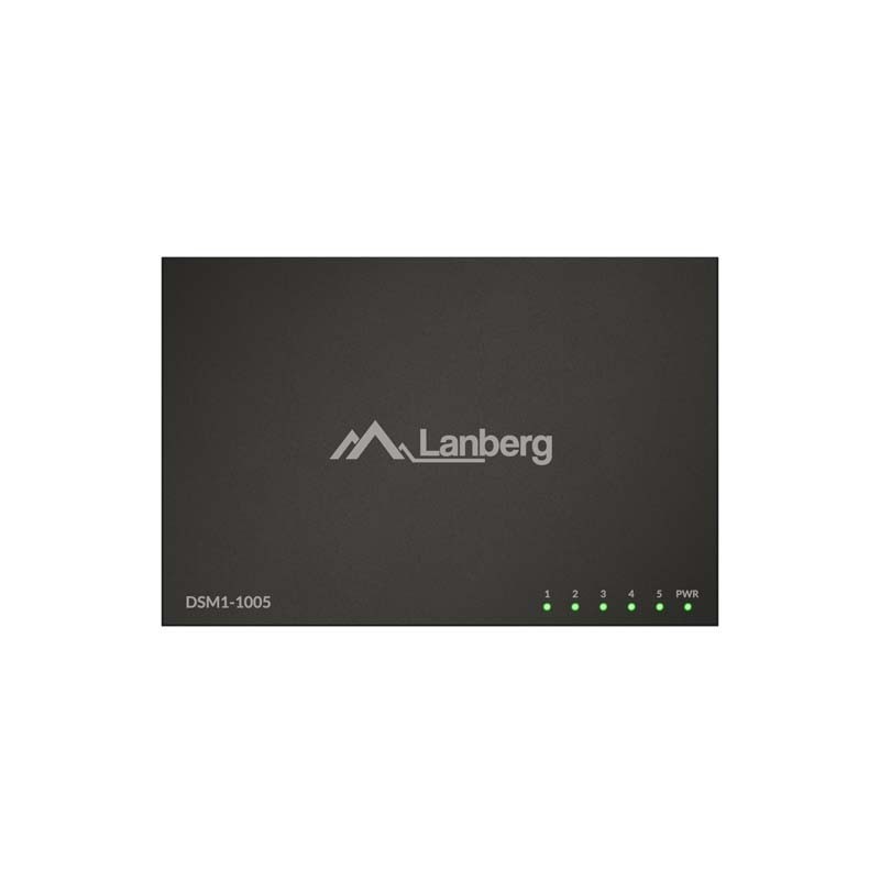 Switch niezarządzalny Lanberg 5x 1GB/s Gigabit Ethernet Desk… | PartsPC.pl