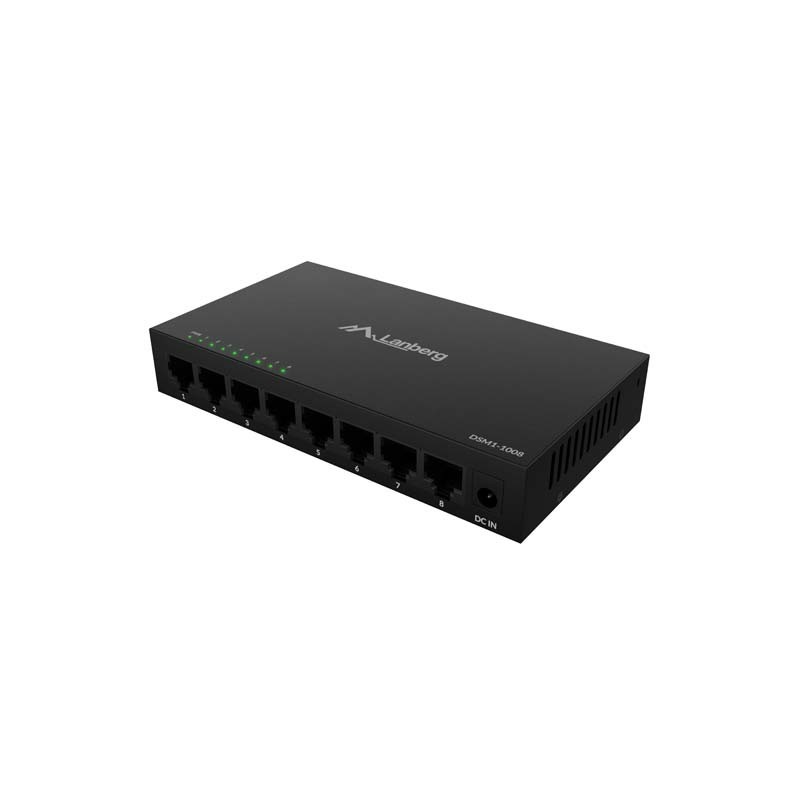 Switch niezarządzalny Lanberg 8x 1GB/s Gigabit Ethernet Desk… | PartsPC.pl
