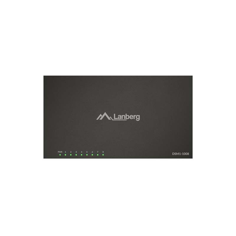 Switch niezarządzalny Lanberg 8x 1GB/s Gigabit Ethernet Desk… | PartsPC.pl