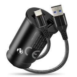 Ładowarka samochodowa everActive CC-25C 2xUSB 12W + kabel US… | PartsPC.pl