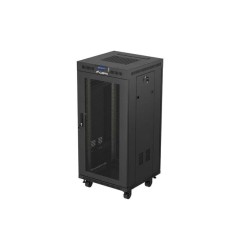 Szafa instalacyjna Rack Lanberg stojąca 19" 24U 600x600 czar… | PartsPC.pl