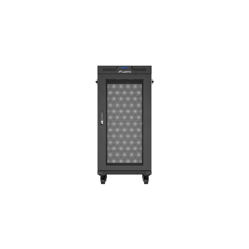Szafa instalacyjna Rack Lanberg stojąca 19" 24U 600x600 czar… | PartsPC.pl