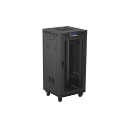 Szafa instalacyjna Rack Lanberg stojąca 19" 24U 600x600 czar… | PartsPC.pl
