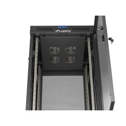 Szafa instalacyjna Rack Lanberg stojąca 19" 24U 600x600 czar… | PartsPC.pl