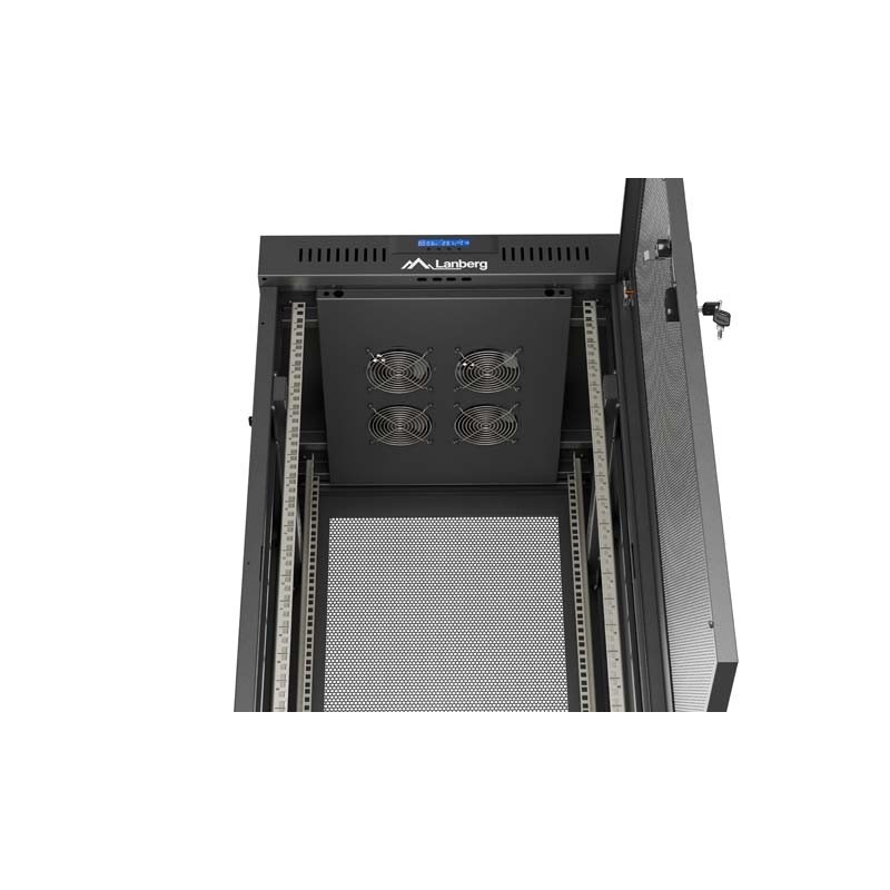 Szafa instalacyjna Rack Lanberg stojąca 19" 24U 600x600 czar… | PartsPC.pl