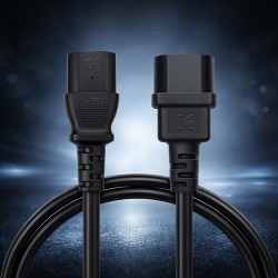 Kabel zasilający Qoltec IEC C13 | C14 | 3*0.75mm2 | 2m | PartsPC.pl