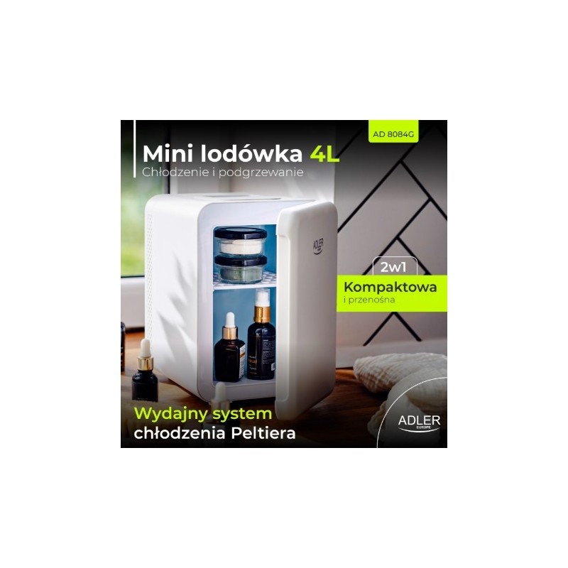Mini lodówka 4l biała AD 8084 | PartsPC.pl