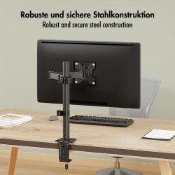 Uchwyt do monitora 17 - 32', max 10kg., stalowy | PartsPC.pl