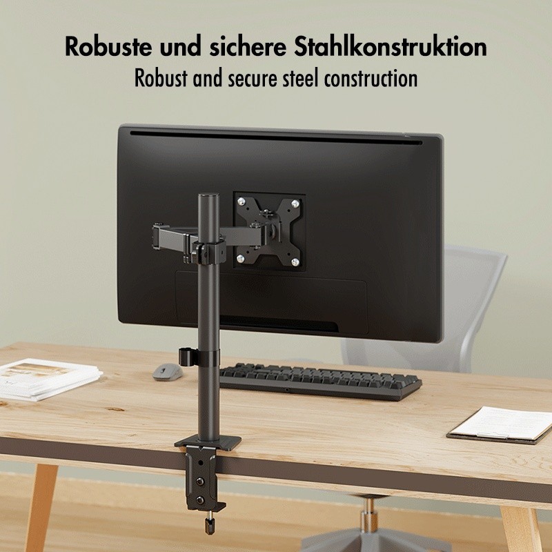 Uchwyt do monitora 17 - 32', max 10kg., stalowy | PartsPC.pl