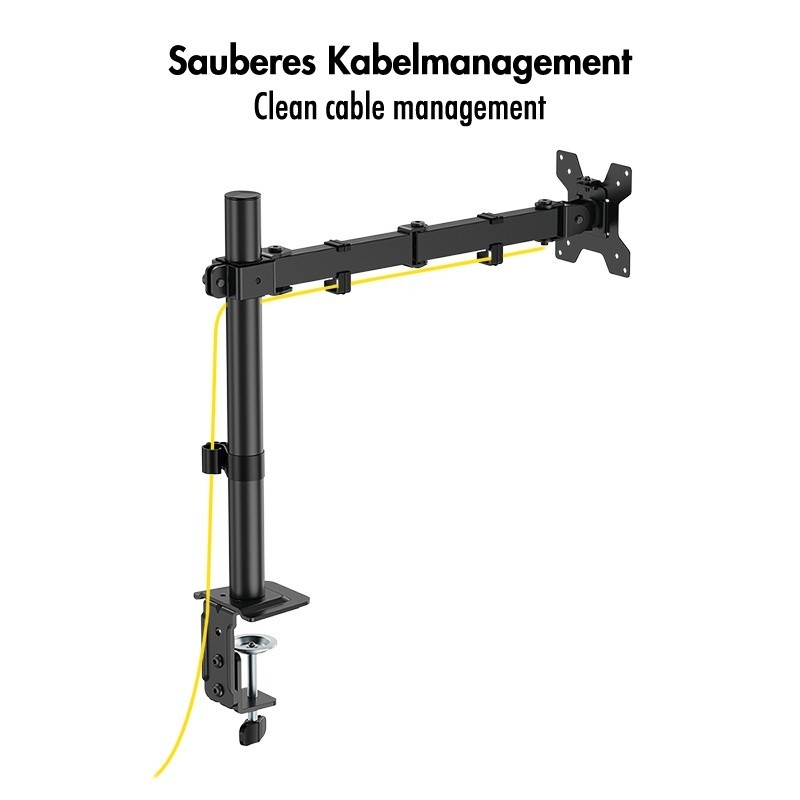 Uchwyt do monitora 17 - 32', max 10kg., stalowy | PartsPC.pl