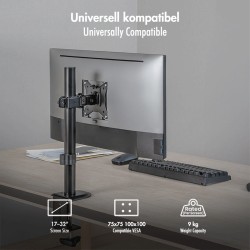 Uchwyt na monitor 17-32 ', 9kg max, czarny | PartsPC.pl