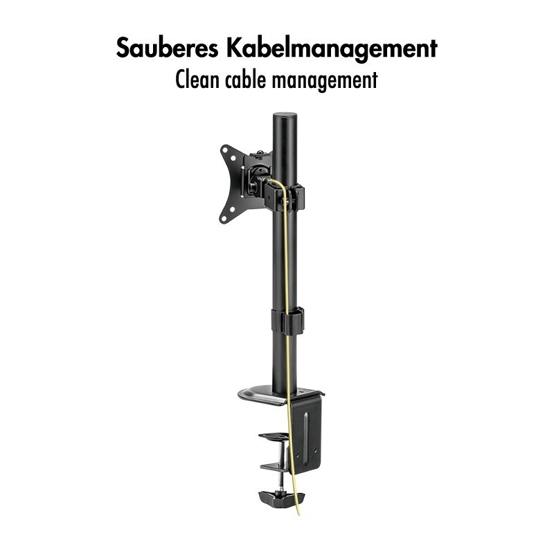 Uchwyt na monitor 17-32 ', 9kg max, czarny | PartsPC.pl