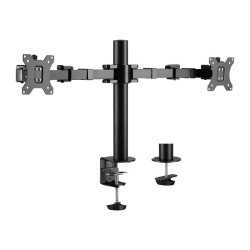 Uchwyt na 2 monitory,17 -32 cale, ramie 380mm,2x12kg | PartsPC.pl