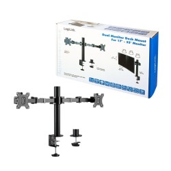 Uchwyt na 2 monitory,17 -32 cale, ramie 380mm,2x12kg | PartsPC.pl