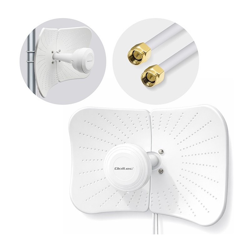Antena paraboliczna 4G 5G LTE | 2x19dBi | kierunkowa | zewnę… | PartsPC.pl