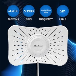 Antena paraboliczna 4G 5G LTE | 2x19dBi | kierunkowa | zewnę… | PartsPC.pl