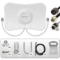 Antena paraboliczna 4G 5G LTE | 2x19dBi | kierunkowa | zewnę… | PartsPC.pl