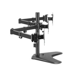 Uchwyt na 3 monitory, 17-27 cali, max 7kg na ramie | PartsPC.pl