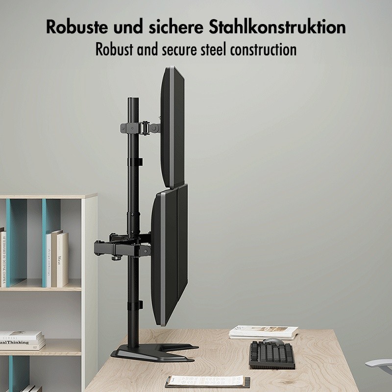 Uchwyt na 3 monitory, 17-32 cale, max 10kg na ramie | PartsPC.pl
