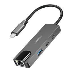 Hub USB 3.2 Gen 1,3port y, z 2.5G Gigabit ethernet | PartsPC.pl