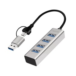 Hub USB3.0 4-porty USB- A 5Gbit/s | PartsPC.pl