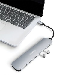 Hub 7 portów USB3.2 USB-A, 5 Gbps, 20W PD | PartsPC.pl