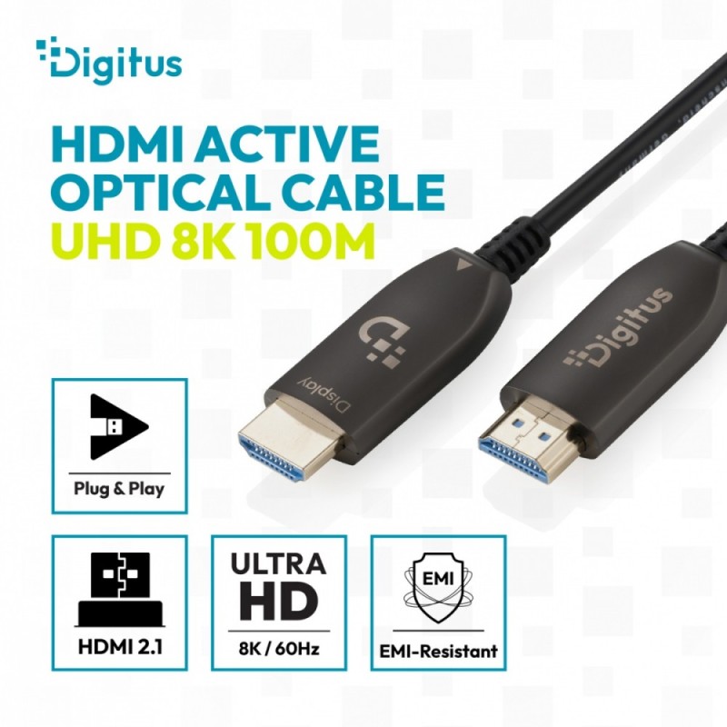Kabel DIGITUS połączeniowy hybrydowy HDMI AOC HDMI-A męski-m… | PartsPC.pl