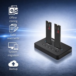Stacja dokująca Qoltec dysków SSD M.2 NVMe | PCIe | PartsPC.pl