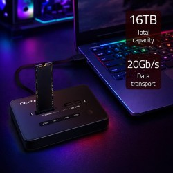 Stacja dokująca Qoltec dysków SSD M.2 NVMe | PCIe | PartsPC.pl