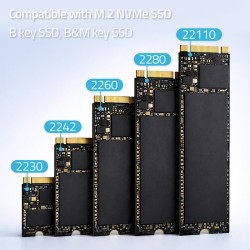 Stacja dokująca Qoltec dysków SSD M.2 NVMe | PCIe | PartsPC.pl