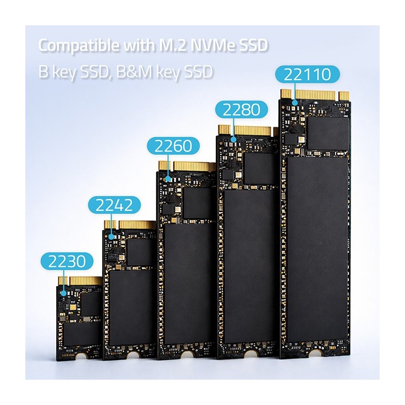 Stacja dokująca Qoltec dysków SSD M.2 NVMe | PCIe | PartsPC.pl