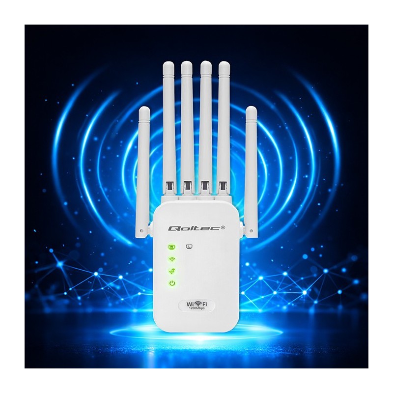 Wzmacniacz sygnału Qoltec AC1200 | PartsPC.pl