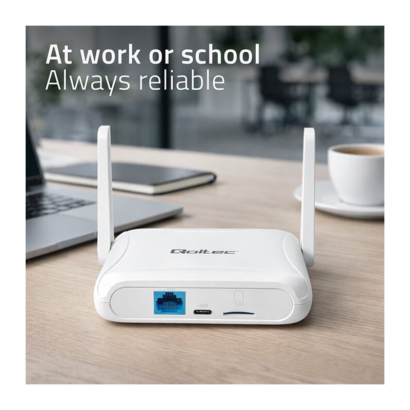 Router Qoltec 4G LTE WiFi6 | PartsPC.pl