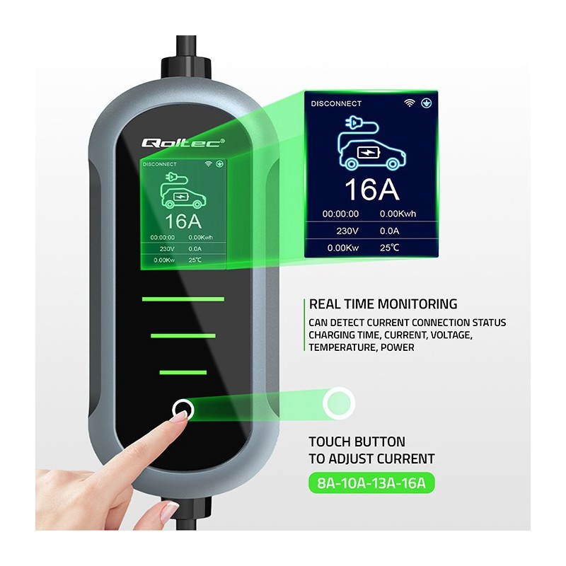 Ładowarka Qoltec do samochodu elektrycznego 11kW | 400V | CE… | PartsPC.pl