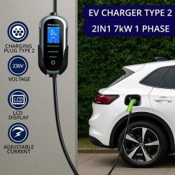Ładowarka Qoltec do samochodu elektrycznego 7kW | 230V | CEE… | PartsPC.pl