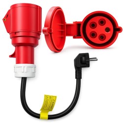 Adapter  Qoltec do ładowarek EV | gniazdo CEE 16A 5P | 400V … | PartsPC.pl