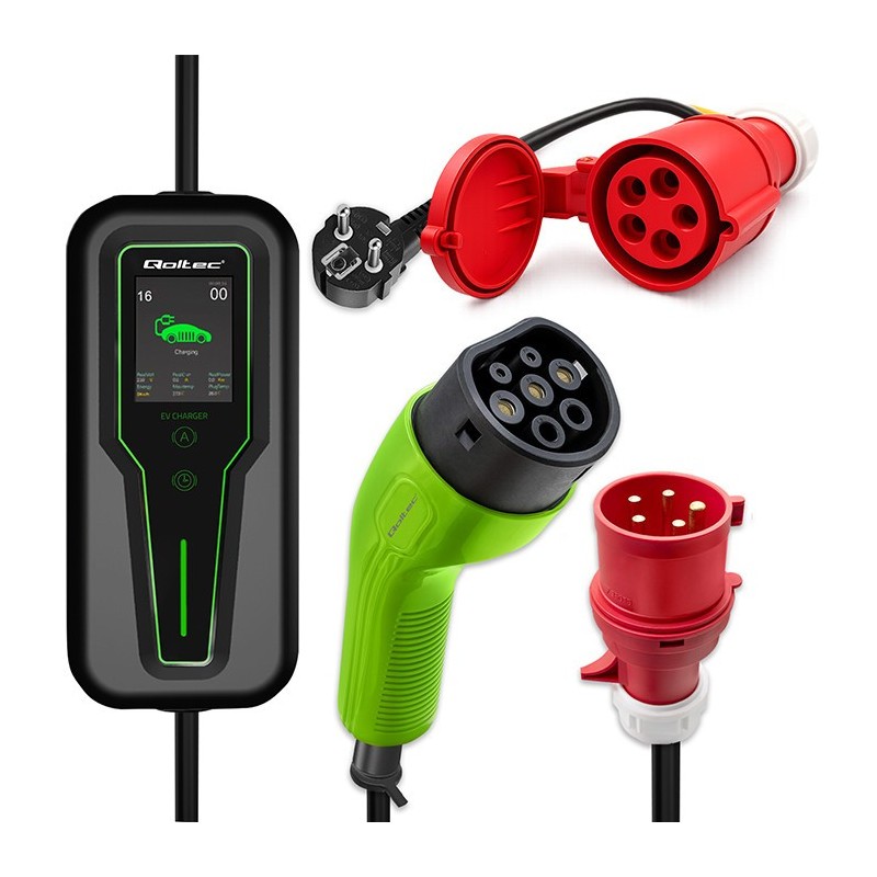 Adapter  Qoltec do ładowarek EV | gniazdo CEE 16A 5P | 400V … | PartsPC.pl